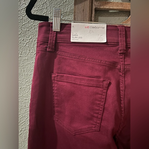 Liz Claiborne NWT Sara Slim leg - Picture 4 of 5